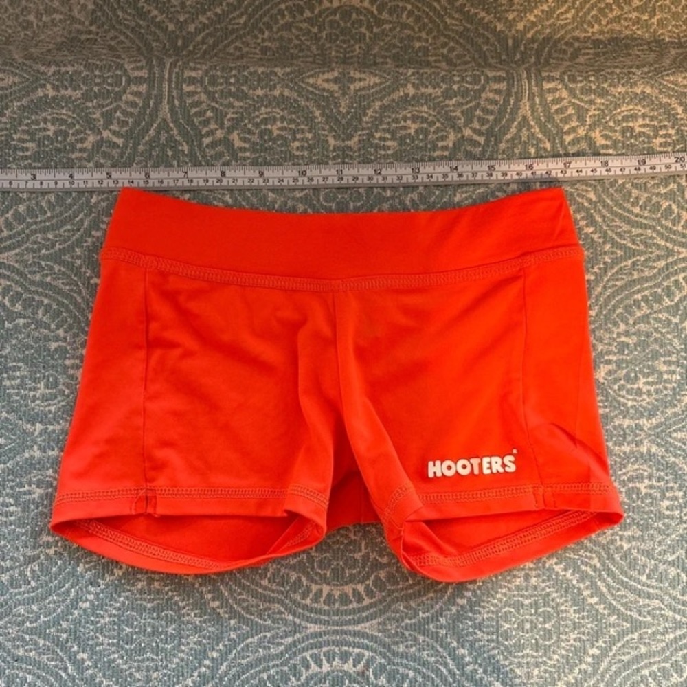 Hooters High-Waist Orange Athletic Shorts